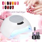 48W Stylish LED & Nail Dryer Gel Builders Drying Curing Lamp Light Manicure Tool