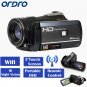 ORDRO HDV-D395 Full HD 1080P 18X3" Touch Digital Camera Wifi IR Video Camcorder