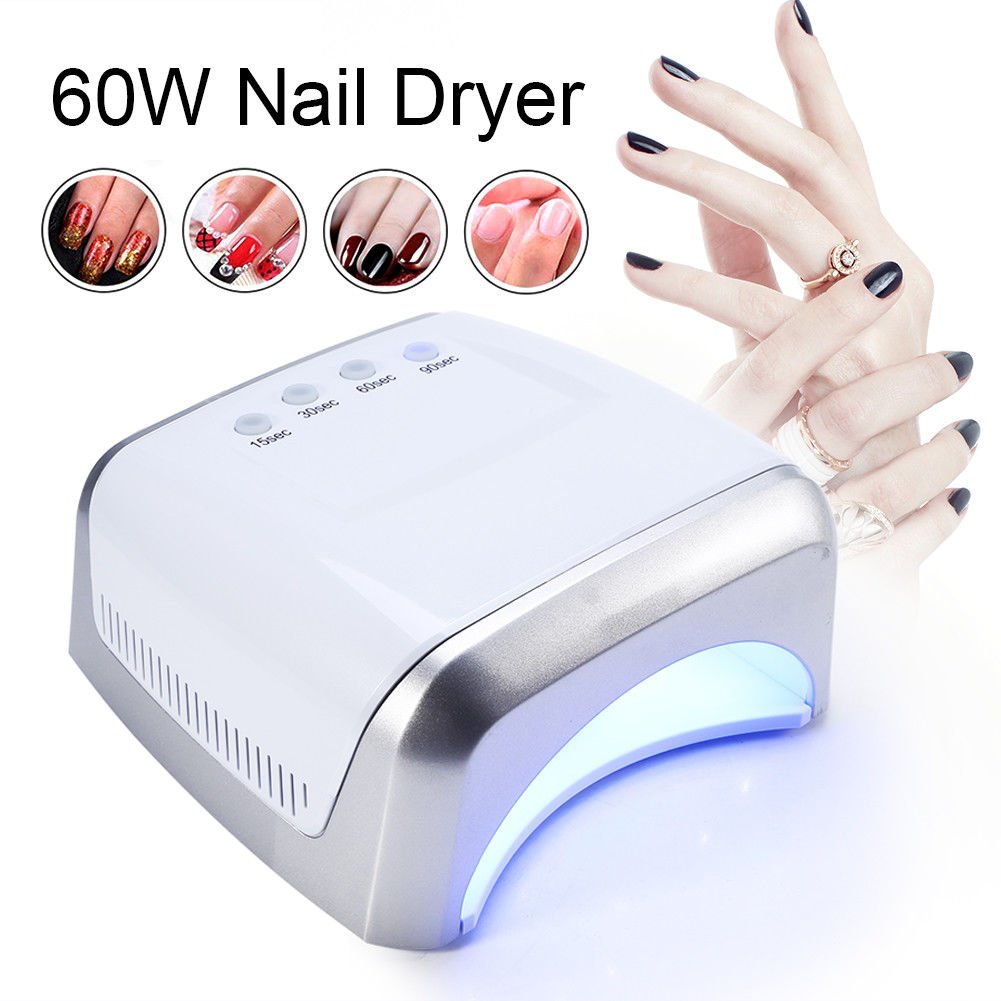 60W Pro Nail Dryer Salon Gel Curing Polish UV Lamp Light Acrylic Manicure