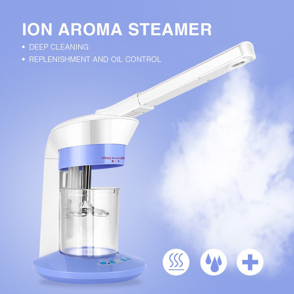 2In 1 Face Steamer Salon Spa Ozone Steaming Ion Sparyer Skin Beauty Care Machine