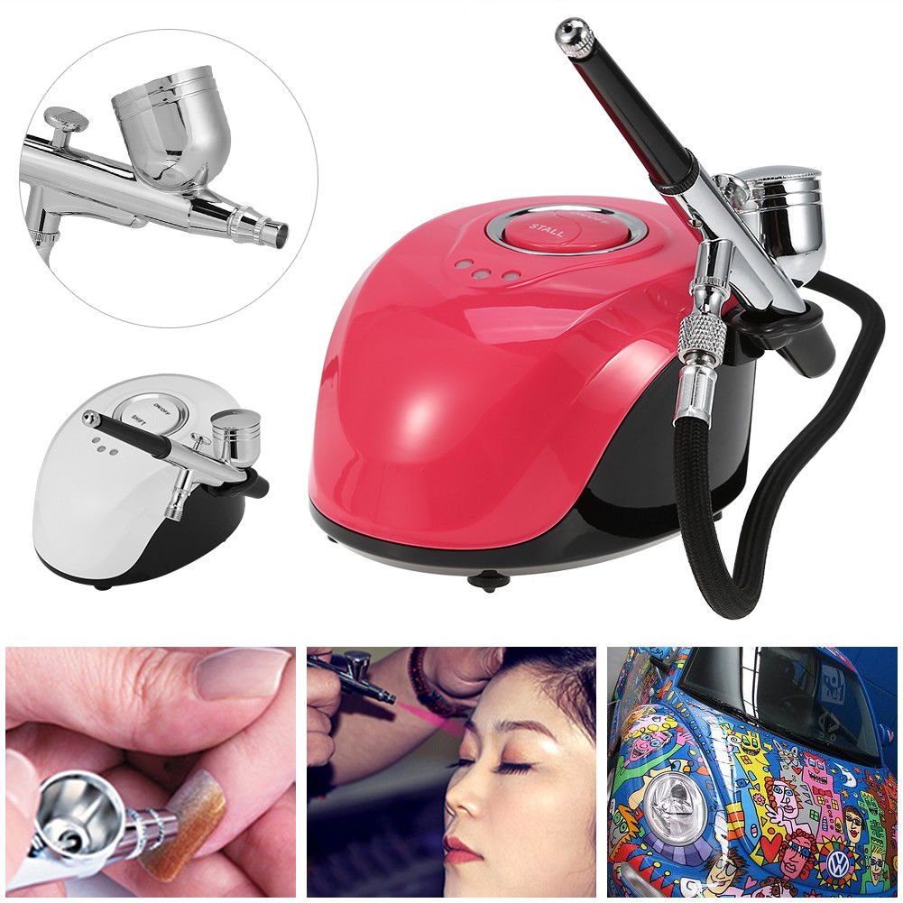 Beauty Special Airbrush Air Compressor Suit Makeup Nail Temporary Tattoo 2Colors