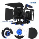 DSLR Camera Cage Video Stabilizer 15mm Rod Rig Follow Focus Matte Box For SONY