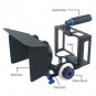 DSLR Camera Cage Video Stabilizer 15mm Rod Rig Follow Focus Matte Box For SONY