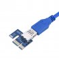 10x USB 3.0 PCI-E Express 1x To 16x Extender Riser Board Card Adapter SATA Cord
