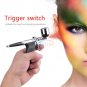 Dual Action Pistol Trigger Airbrush 3 Tips 2 Cups for Art Painting 7CC 10CC coi
