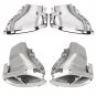 1 Pair Car Exhaust Tail Pipes Muffler Tips for Mercedes Benz W212 2014-2015