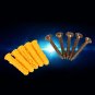 50X Expansion Tube Set Fix Screw Plug Pipe Plastic Wall Mounted Anchor 6 x 30mm
