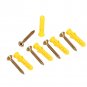 50X Expansion Tube Set Fix Screw Plug Pipe Plastic Wall Mounted Anchor 6 x 30mm