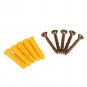 50X Expansion Tube Set Fix Screw Plug Pipe Plastic Wall Mounted Anchor 6 x 30mm