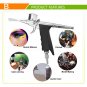 Airbrush Compressor Kit Dual-Action Spray Airbrush Set Tattoo Nail Art Paint 7CC