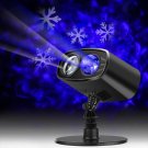 9W Snowflake Santa Laser Landscape Projector Light XMAS Party For Outdoor Garden