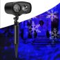 9W Snowflake Santa Laser Landscape Projector Light XMAS Party For Outdoor Garden