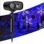 9W Snowflake Santa Laser Landscape Projector Light XMAS Party For Outdoor Garden