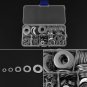 270pcs Stainless Steel Round Washers Gasket Assorted Solid Flat Set M4/5/6/8 EM