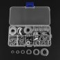 270pcs Stainless Steel Round Washers Gasket Assorted Solid Flat Set M4/5/6/8 EM