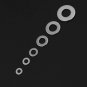 270pcs Stainless Steel Round Washers Gasket Assorted Solid Flat Set M4/5/6/8 EM