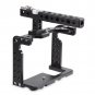 Camera Cage Kit 15mm Rods Handle Stabilizers for DSLR Camcorder