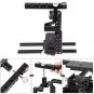 Camera Cage Kit 15mm Rods Handle Stabilizers for DSLR Camcorder