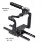 Camera Cage Kit 15mm Rods Handle Stabilizers for DSLR Camcorder