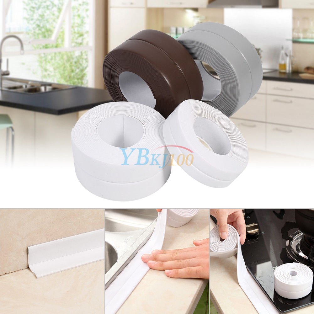 1/5/10pcs Self Adhesive Bath Wall Sealing Strip Sink Basin Edge Trim Kitchen