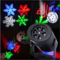 1/2/4pcs Outdoor Moving Snowflake LED Laser Light Landscape Xmas Garden Lamp