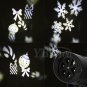 1/2/4pcs Outdoor Moving Snowflake LED Laser Light Landscape Xmas Garden Lamp