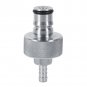 Stainless Carbonation Cap Carbonator Liquid Ball Lock Disconnect 1/4"Barb New