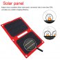 12W Waterproof Foldable Portable Solar Panel Battery Charger USB Power Bank Pack