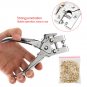 Grommet Rivets Eyelet Setting Plier + 100pcs Eyelet fr Bag Shoes Leather Belt co