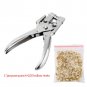 Grommet Rivets Eyelet Setting Plier + 100pcs Eyelet fr Bag Shoes Leather Belt co