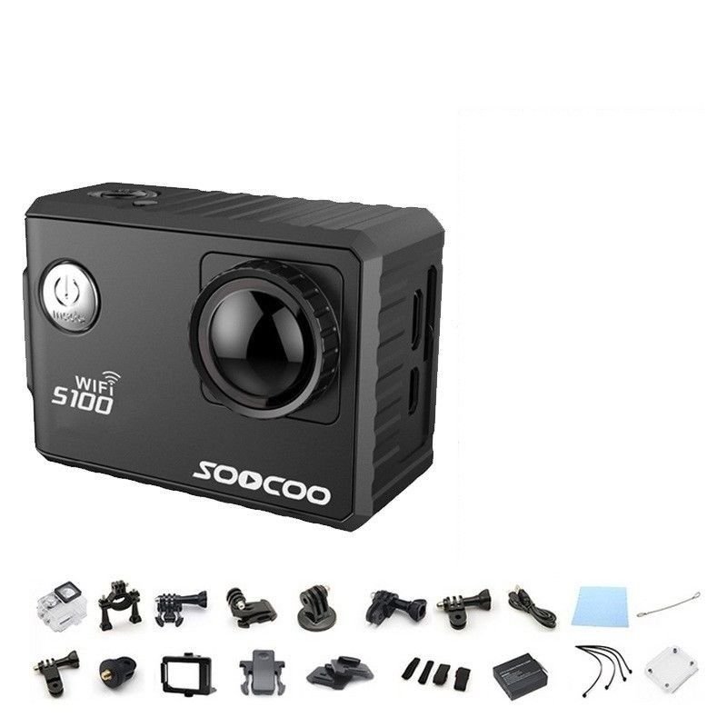 Black Waterproof 4K Wifi Ultra HD 1080P Sports Action Camera DVR Cam Camcorder