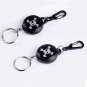 EDC Steel Wire Rope Retractable Carabiner Keychain Key Chain Recoil Keyring