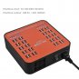 Multi-Port 40 USB Adapter Desktop Charger Smart LCD Display Charging Station Hub