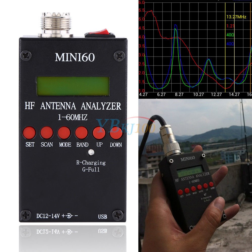2017 Mini60 Sark100 HF ANT SWR Antenna Analyzer Meter Bluetooth Android APP coi