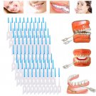 80pcs Tooth Flossing Head Oral Hygiene Cleaner Interdental Brush Toothpick NEW