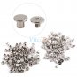 100pc Nickel Binding Screws Nail Rivets Photo Album Leather Craft M5x6mm Durable