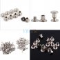 100pc Nickel Binding Screws Nail Rivets Photo Album Leather Craft M5x6mm Durable