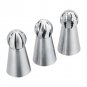 3pcs Mini Flower Icing Piping Nozzles Cake Desserts Decoration Tips Baking Tools
