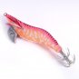 4Pc/Lot Glow Shrimp Prawn Baits Squid Fishing Lures Jigs Hook Bait Tackle 8cm/8g