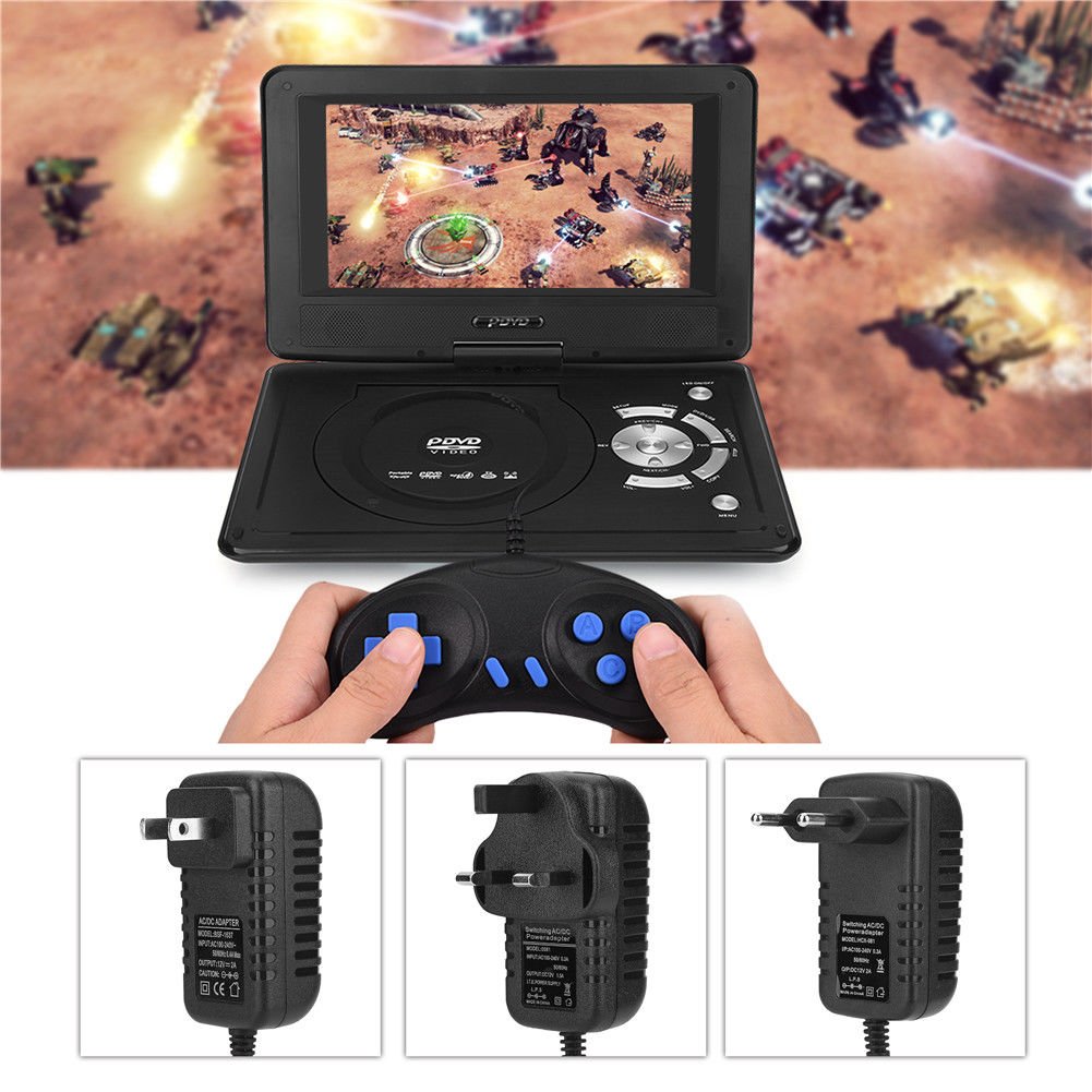9.8 inches Car DVD Media Player FM Radio Receiver USB/SD FM AV-IN/OUT LCD Screen