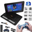 13.9" HD TV Portable Game DVD Player TFT 16:9 LCD Swivel Screen FM Car Charger