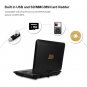 13.9" HD TV Portable Game DVD Player TFT 16:9 LCD Swivel Screen FM Car Charger