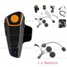 BT-S2 Motorcycle Helmet BT Bluetooth Intercom Headset Handsfree FM Radio 1000M