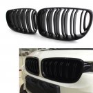 Car Front Radiator Grill Right & Left Double Matte Black For BMW E81 E87 E82 E88