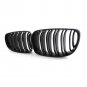 Car Front Radiator Grill Right & Left Double Matte Black For BMW E81 E87 E82 E88