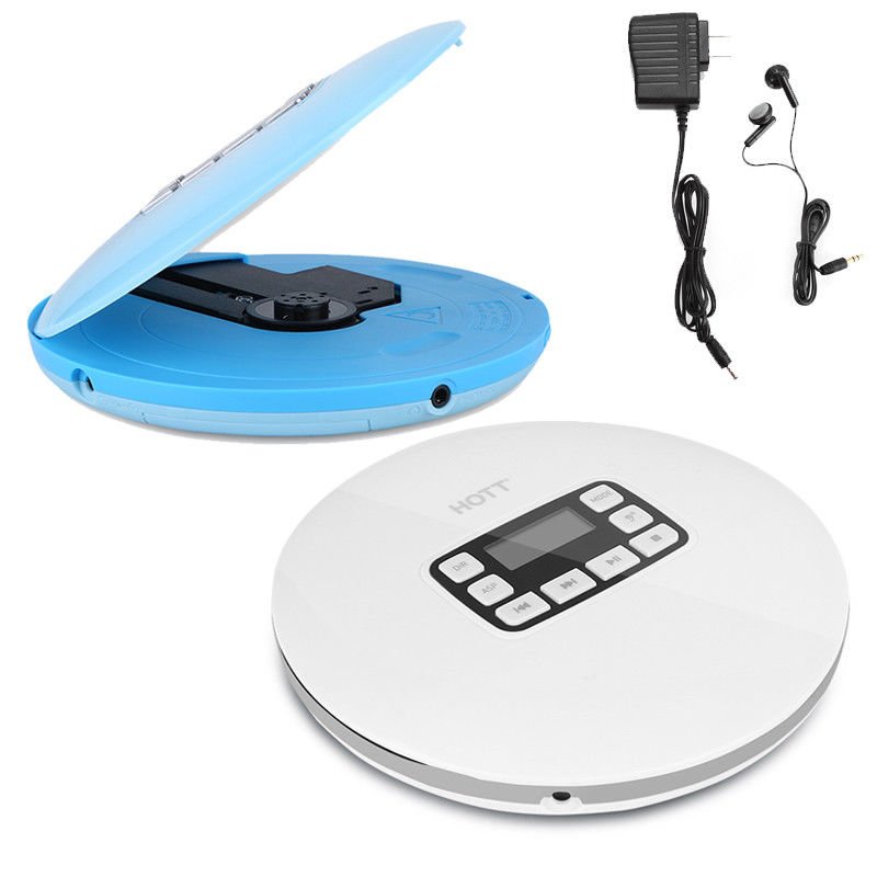 LCD Portable MP3 CD Player Boombox + Headphone Shockproof For CD CD-R CD-RW Mini
