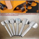 6pc Leather craft Half-Round DIY Belt Strap End Edge Punch Tool Leather Tool coi