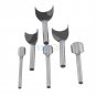 6pc Leather craft Half-Round DIY Belt Strap End Edge Punch Tool Leather Tool coi