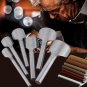 6pc Leather craft Half-Round DIY Belt Strap End Edge Punch Tool Leather Tool coi