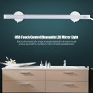 USB LED Touch Control Makeup Mirror Tabletop Cosmetic Dressing Light Dimmable